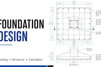 design concrete foundations footing and structural calculations