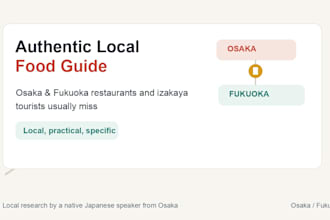 find authentic local restaurants and izakaya in osaka or fukuoka