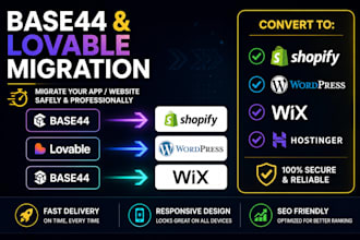 base44, lovable app, shopify, gohighlevel, wordpress, wix, hostinger