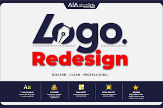 design, redesign, refresh and modernize your existing logo