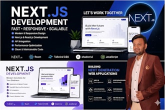 develop a scalable next js website with API integration