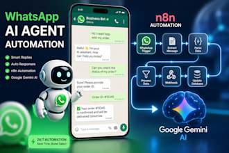 build a smart whatsapp ai chatbot using n8n and gemini