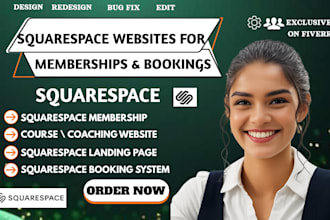 build squarespace membership website course website booking squarespace landing