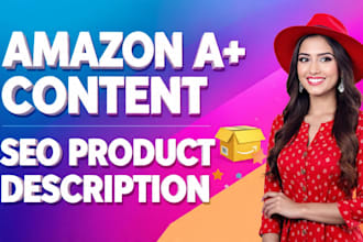 write SEO optimized amazon product description and listing
