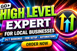 set up gohighlevel CRM, sales funnels, automation for salons, gyms, and clinics