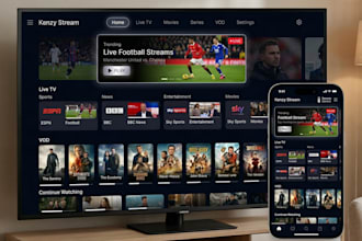 rebrand iptv app create ott streaming app for android TV samsung TV and fire TV