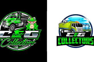 create modern creative dump truck logo design with new concepts