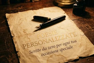 a heartfelt personalized letter or poem for any occasion