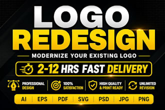 redesign, edit and modernize your existing logo professionally