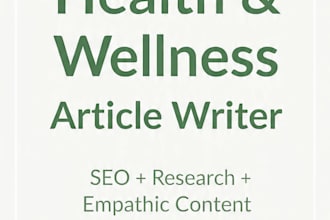 write empathetic health and wellness articles