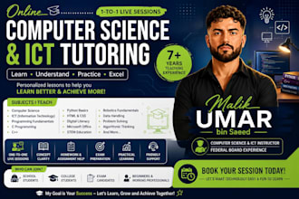 provide online computer science ict and programming tutoring for students