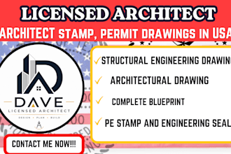 licensed engineering drawing, architect stamp, mep for maryland, oregon, wy, tn