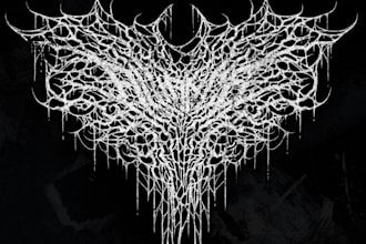make your death metal, deathcore, slam logo for your project