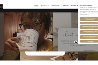 design a professional wordpress mobile notary website with appointment booking