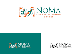 create a custom dance studio logo with elegant and modern style