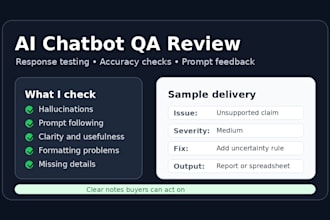 test and evaluate ai chatbot responses