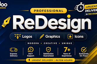 modern and professional logo redesign