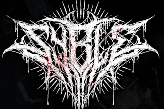 create excellent punk or metal logo for your band