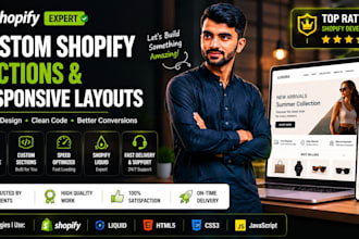create custom shopify sections and responsive layouts