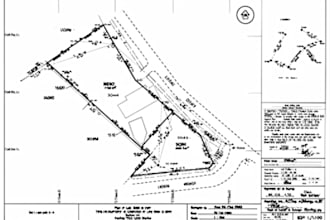 create lot subdivision, site plan survey, master plan layout for permits