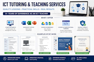 teach ict, computer skills, and digital literacy online