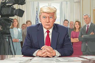 draw custom political caricatures and cartoons