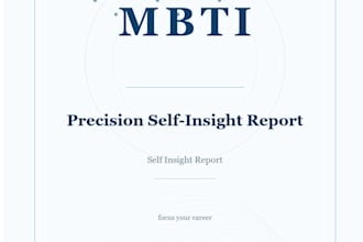 write a personalized mbti self understanding report