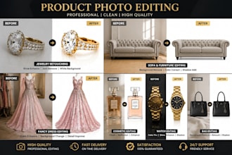 edit jewelry and ecommerce product photos