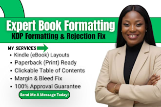 fix your amazon kdp formatting errors and format your paperback