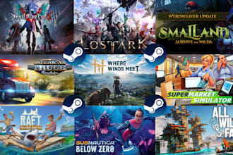do steam capsule game art work steam banner steam game UI steam logo cover art