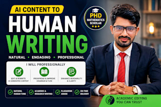 humanize ai generated content into natural human writing