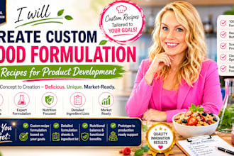 create custom food formulation recipes for product development
