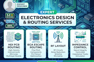 do hdi pcb routing, bga escape, rf layout and impedance control