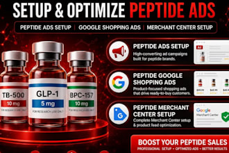 fix peptide ads issues setup peptide google shopping ads peptide merchant center