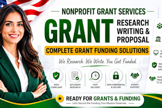 do small business grant writing, nonprofit grant research or grant proposal