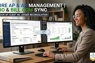 be your remote quickbooks bookkeeper for accounts payable and receivable