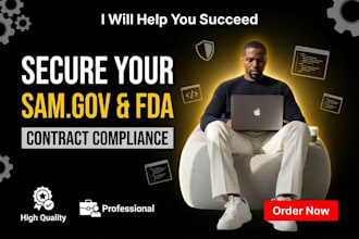 design a government contract website with sam gov and fda compliance