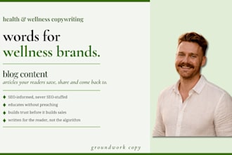 write SEO blogpost content for health and wellness brands
