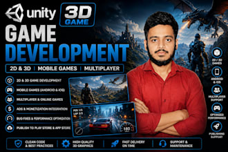 develop mobile games in unity for android and ios