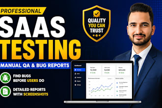 test your saas web app and provide bug reports