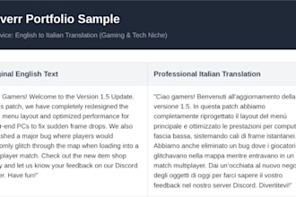 translate your english gaming content and scripts to italian