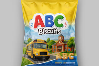 design professional pouch packaging for biscuits,