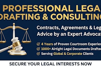 be your attorney for legal drafting and contracts