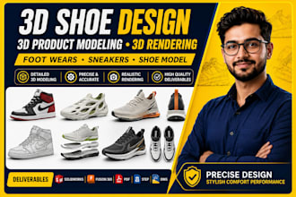 3d shoe design 3d product modeling 3d rendering foot wears sneakers shoe model