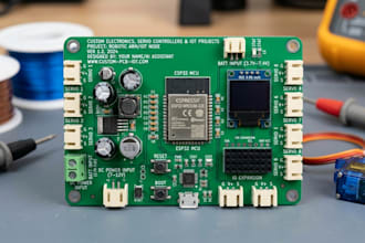 develop custom electronics, servo controllers and iot pcb projects