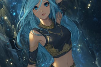 draw anime art and manga art illustration for you