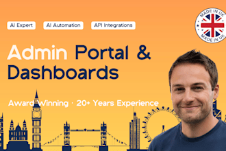 build a bespoke ai powered website with admin dashboard