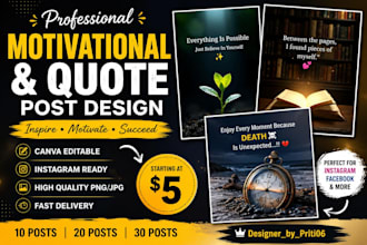 design professional hindi ,marathi instagram quote posts