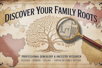 discover russian, german, italian and american  genealogy ancestry research