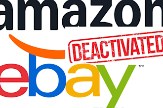 reinstate your ebay, amazon, walmart deactivated, suspended account